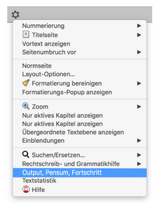 Output, Pensum, Fortschritt