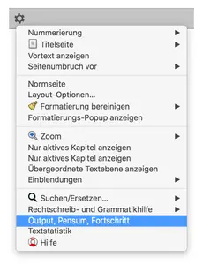 Output, Pensum, Fortschritt