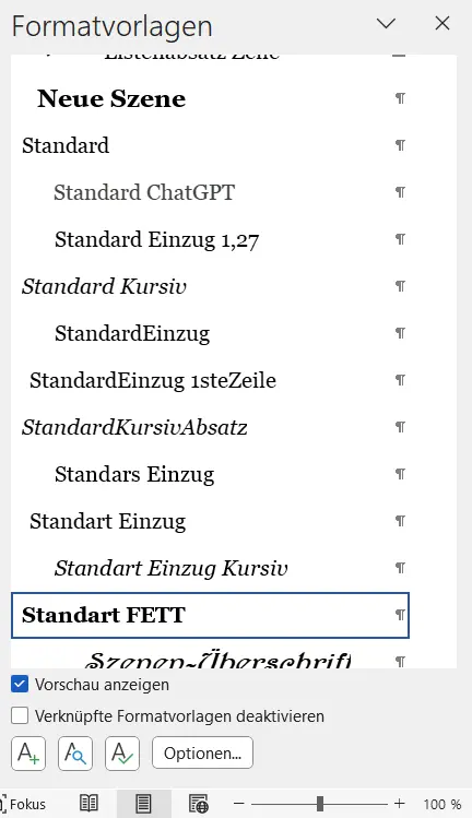 Office Word 2021 Formatvorlagen