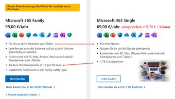 Microsoft 365 Family Preise