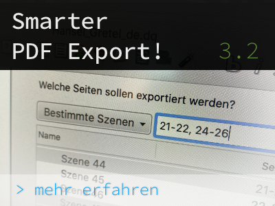 Smarter PDF Export DramaQueen neues Feature